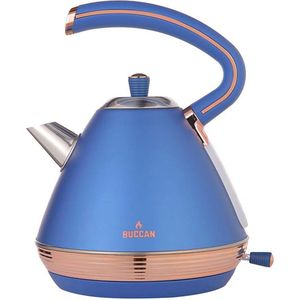 Buccan - Retro Waterkoker - Pyramid - Blauw Rose