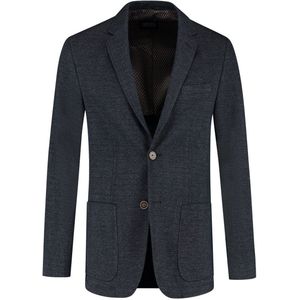 GENTS - Colbert visgraat - Polyblend - Donkerblauw - Maat 50/L