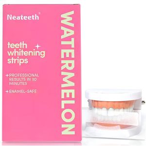 PAP+ Tandenbleek Strips - 56 Strips voor Stralend Witte Tanden - Wittere Tanden Zonder Peroxide - 100% Veilig en Natuurlijk! - Teeth Whitening Strips - 7 Verschillende Smaken - Watermeloen