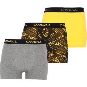 6-Pack O'Neill Heren Boxershorts Met Logo 900343 - Geel / Grijs - Maat XXL