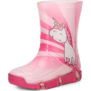 Ladeheid Kinder Regenlaarzen - Rubberen Anti-Slip Zool - PVC - LA-ZT-Szuwarek2020BW - Rosa Einhorn 30 - 23/24