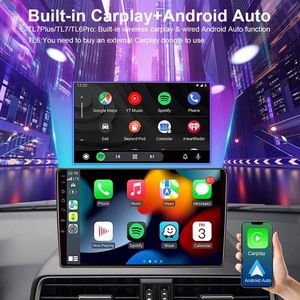 4+64G Car Stereo for Peugeot 407 2004-2008 Built-in for CarPlay Android Auto GPS Navigation Android 14 9in Car Radio with FM/RDS Bluetooth Wifi SWC Mirror Link + AHD Backup Camera