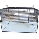 Hamsterkooi - Interzoo Vision 51 Zwart - Afmeting: 51,5x29x40 cm