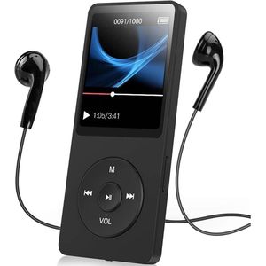 MP3 Speler Bluetooth - FM-Radio - Touchscreen -Zwart