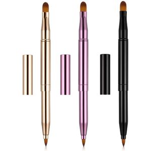 Gsedaox - Uitschuifbare Lippenseel met Dop - Automatisch Retractable Lip kwast - Goud Roségoud Zwart