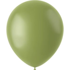 Folat - ballonnen Olive Green 33 cm - 50 stuks
