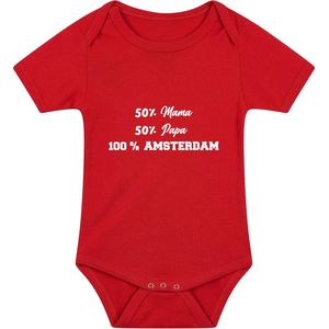 100% Amsterdam Babyromper - 020 - amsterdammer - geboorte - baby - cadeau - rompertje