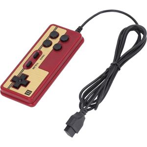 JHubers Goods - Retro Spelconsole met Getelegrafeerd Videospelspelerhandvat en Lange Kabel - Rode en Witte Spelconsole - Meerpleurig Spelcontrolemechanisme - 8-Bit 9 Spelden - Ononderbroken Opstarten