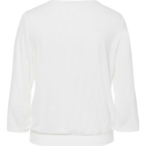 Frank Walder Dames longsleeve wit (Maat: 38) - Effen - Halslijn: V-hals,