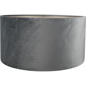 Lampenkap Cilinder - Alice velours gris - 50x50x25cm