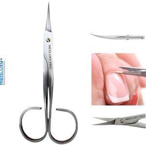 Medluxy - Nagelriemschaar - Gebogen - (huid- en vellenschaartje, nagelriemknipper)