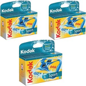 Onderwater Wegwerpcamera voor Sport & Avontuur - 27 Belichtingen - 800 Snelheid (3 Stuks)