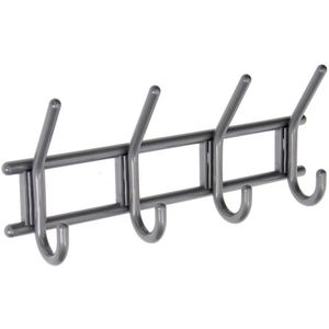 Sam / Mack Kapstok - 4 dubbele haken - grijs