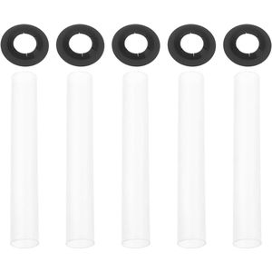 40 stuks garagedeur scharnier stille rolmouwen Heavy Duty Roller Kit voor de meeste garagedeuren 95 x 205 mm/11 x 80 mm (20 x mouwen en 20 x rolasmoeren)