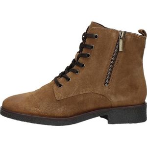 SUB55 Dames veterschoenen Veterschoenen Hoog - cognac - Maat 38