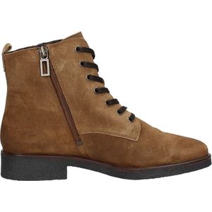 SUB55 Dames veterschoenen Veterschoenen Hoog - cognac - Maat 38