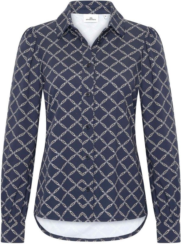 Hv Society - Blouse Hvsbella - Navy Aop - S (36)