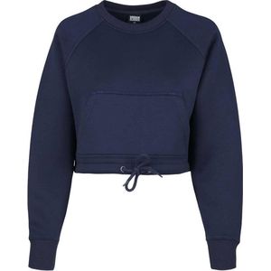Urban Classics - Oversized Short Raglan Sweater/trui - M - Blauw