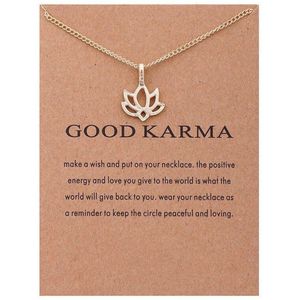 Kasey Good Karma - Lotus bloem hanger aan ketting