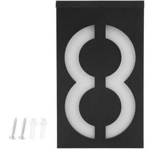 Zonne-energie Outdoor LED Nummer Signaallicht voor Huis, Hotel, Winkel - Huisnummers (Nummer 8)