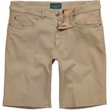 Boston Park - Heren - Boston Park Colorjeans-Bermuda 5-pocket tot 72 - Zand - Maat 70