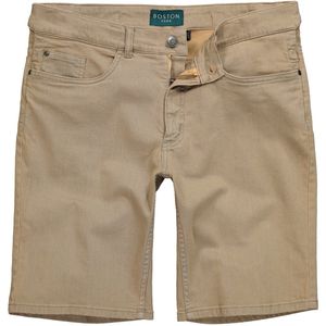 Boston Park - Heren - Boston Park Colorjeans-Bermuda 5-pocket tot 72 - Zand - Maat 70