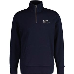 Gant Script Half Zip Sweater Heren - Maat S