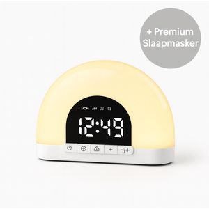 Wake up Light - Digitale Wekker - Draadloos - Oplaadbaar - 3-in-1 Oplossing