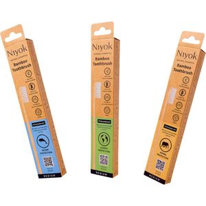 Niyok - Choosebrush - Bamboe Tandenborstel - Veganistisch - Zachte Reiniging - Animal Protection