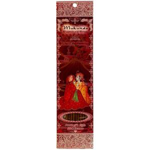 Wierooksticks, handgerold, 'Mukunda' met patchouli en kruiden, 20 sticks