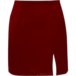 Livano Leren Rok - Broek - Legging - Dames - Jurk - Latex - Rood - Maat XL