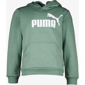 Puma ESS Big Logo kinder hoodie groen - Maat 170/176