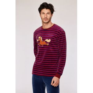 Woody - Jongens/Heren Pyjama - Rood Gestreept - 3 jaar