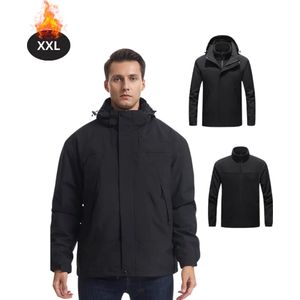 Bovista Skipak - SkiBroek - Skijas - Ski Suit - Wintersport - Heren - Winter - Warm Fleece - Zwart - Maat S