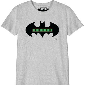 DC Comics - Full Battery Batman Child T-Shirt Grey - 12 Years