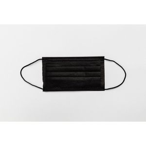 Zwarte mondkapjes (40 stuks) + gratis earsaver