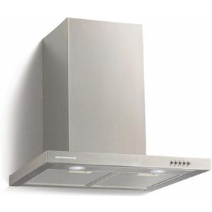 Heinner Wandschouw Afzuigkap - 60 cm - 568,4 m³/u - 3 standen - LED-verlichting - Energieklasse A+ - RVS - Zilver