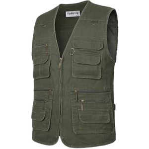 Mannen Multifunctioneel Vissers Gilet met 16 Zakken voor Outdoor Activiteiten