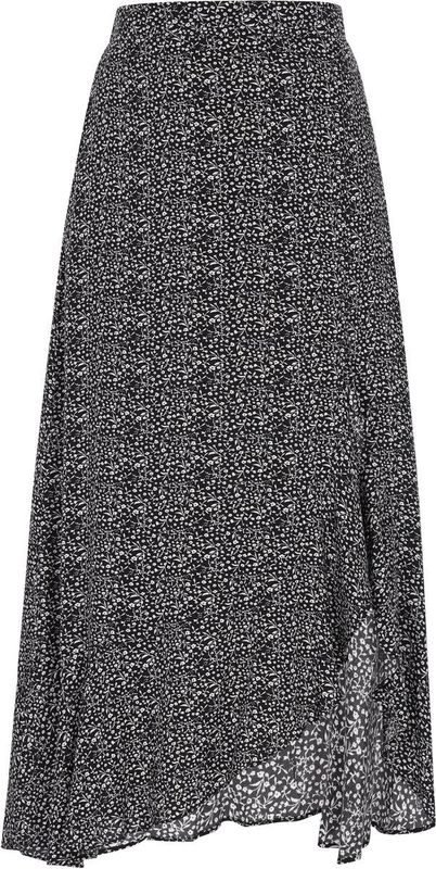 Usha - Fashion Look - Rok - Zwart/Wit - Wickelrock - 3/4 Lengte