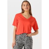 Object - OBJANNIE RE - V-neck Top - Oranje - Dames