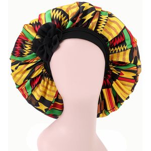 YUBBI Bonnet XL Slaapmuts - Elastische Hoofdband - Nachtmuts - Haarverzorging - Zwart