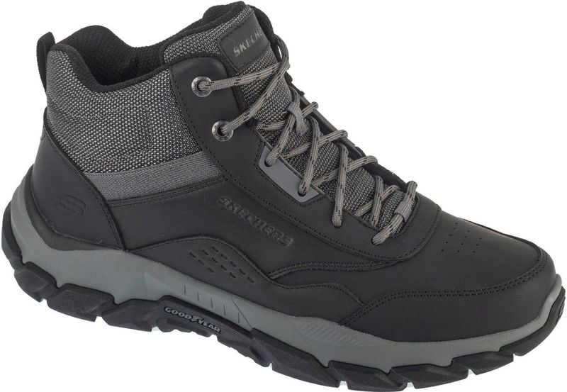 Skechers - SANTORO-HOPKINS - Trekkingschoenen - Zwart - Vrijetijdsschoen met Air-Cooled Memory Foam