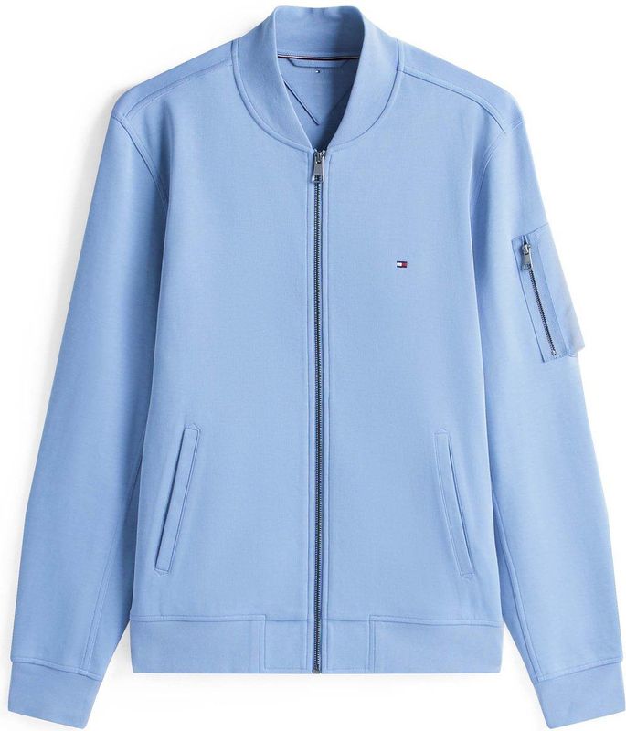 Tommy Hilfiger Essential bomberjack voor heren met ritssluiting, Blauw (Helder Blauw), XS