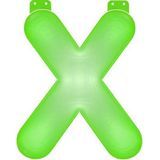 Opblaas letter X groen
