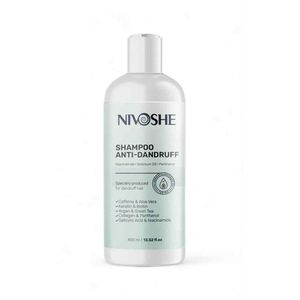 Nivoshe Anti-Roos Shampoo - 11 Actieve Anti-Roos - Tegen Roos & Haaruitval - Met Caffeine/Biotine/Keratine/Arganolie/Groene Thee/Collageen/Panthenol/Salicylzuur/Niacinamide/Aloë Vera & Selenium - Dermatologisch getest - 400 ml