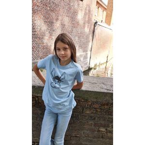 Little Falcon t-shirt Lichtblauw 5j-6j