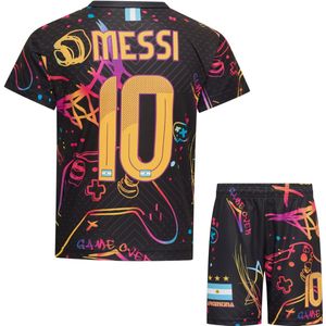 Messi Gaming Voetbaltenue Voetbalshirt & Broekje Set Argentinië - Kinderen t/m Volwassen Maten - Maat M