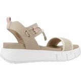 Nerogiardini - T.At1610 687 - Sandalen - Licht Beige - Linnen Elastic