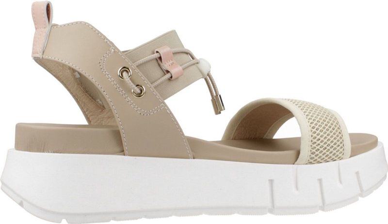 Nerogiardini - T.At1610 687 - Sandalen - Licht Beige - Linnen Elastic