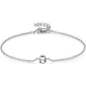 Di Lusso - Armband Vesoul - Swarovski Crystal - Witgoud - Dames - 20 cm